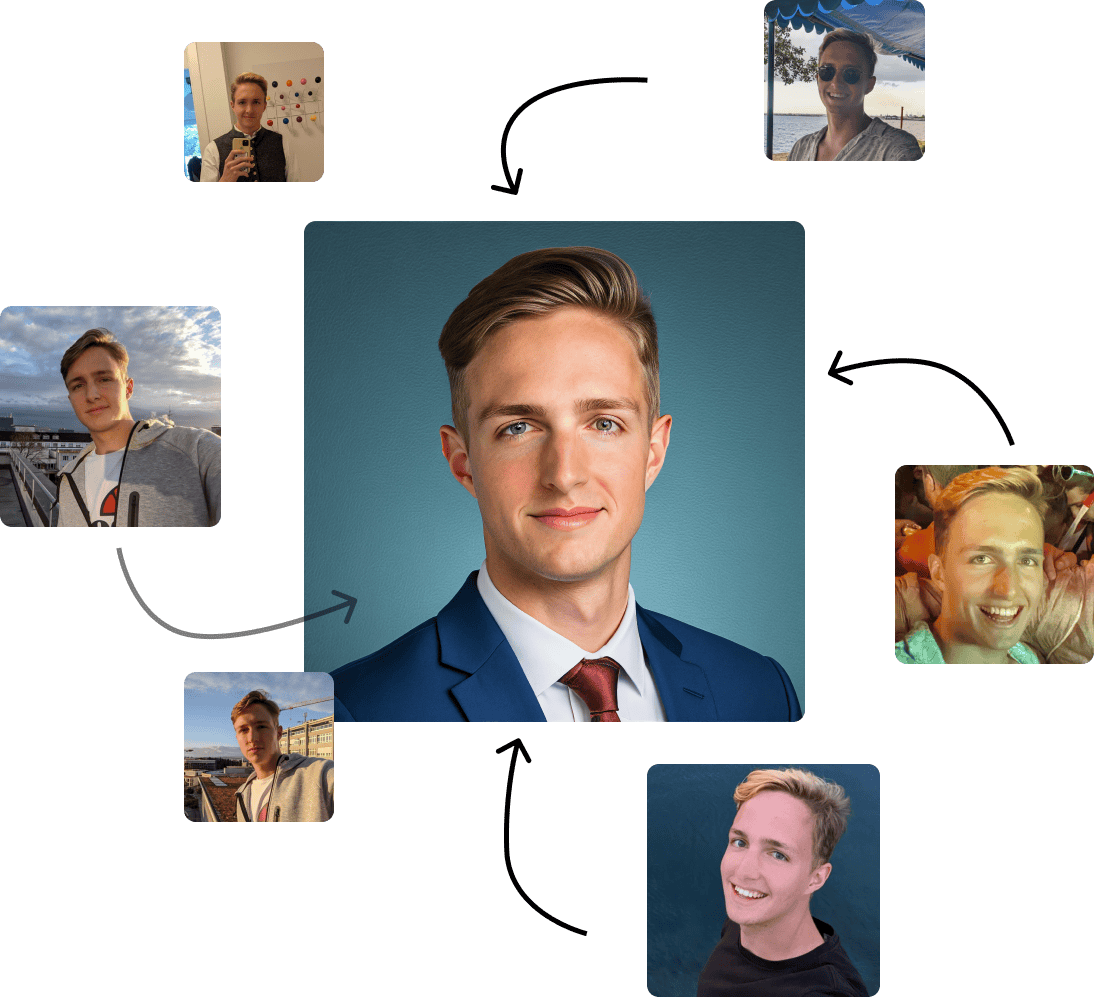 Before and after photo enhancement